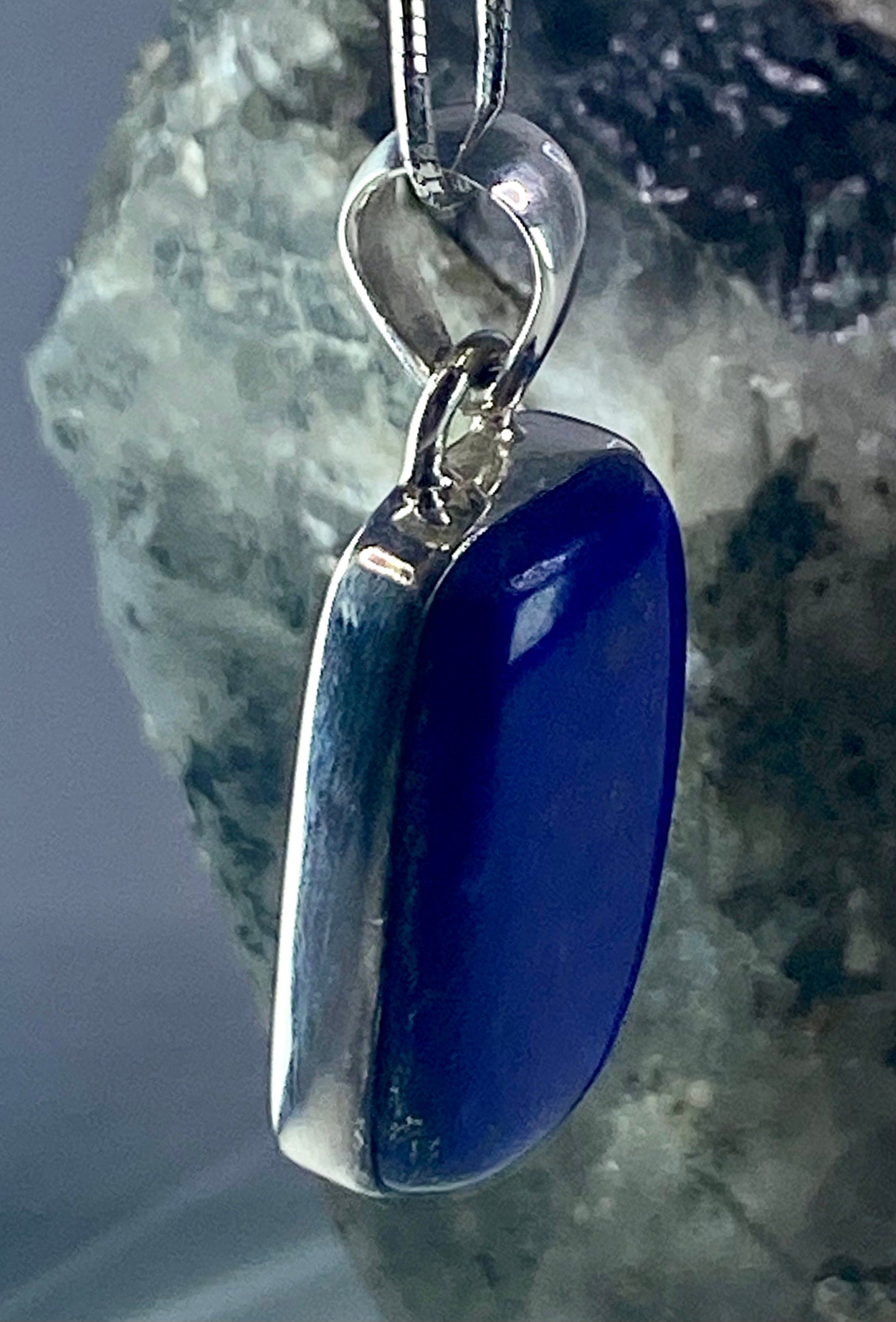 Lapis Lazuli(A+) 925 Silver Pendant (UV2519)