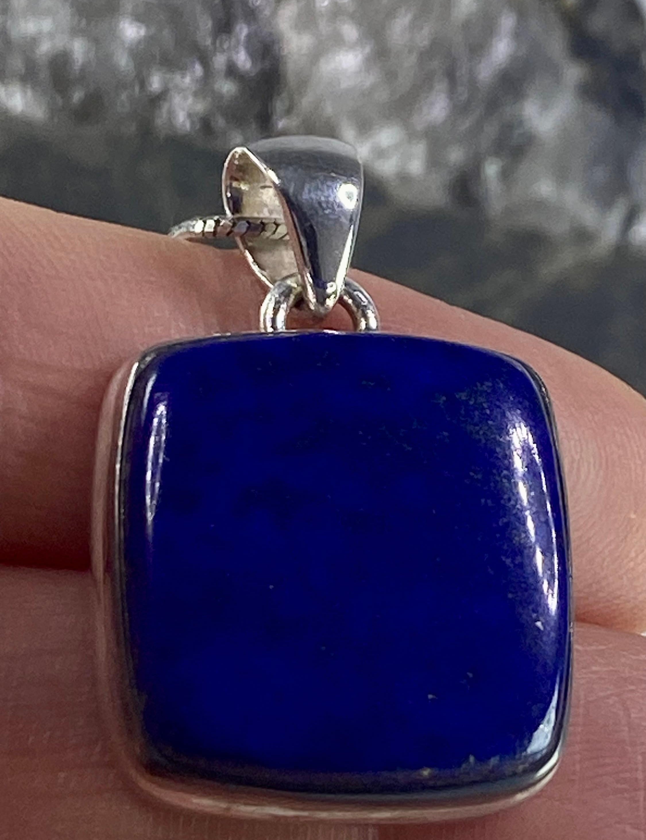 Lapis Lazuli(A+) 925 Silver Pendant (UV2531)