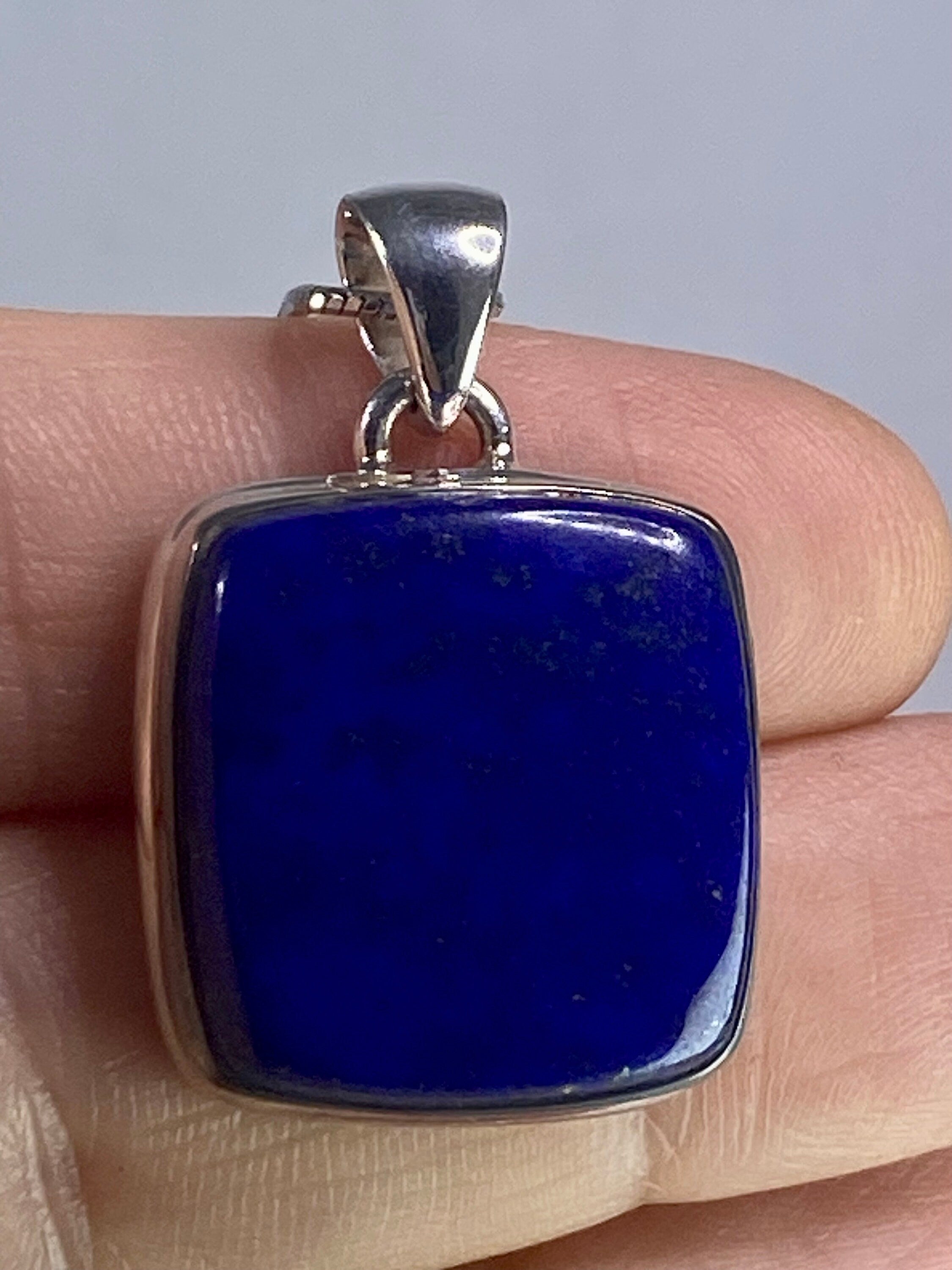 Lapis Lazuli(A+) 925 Silver Pendant (UV2531)