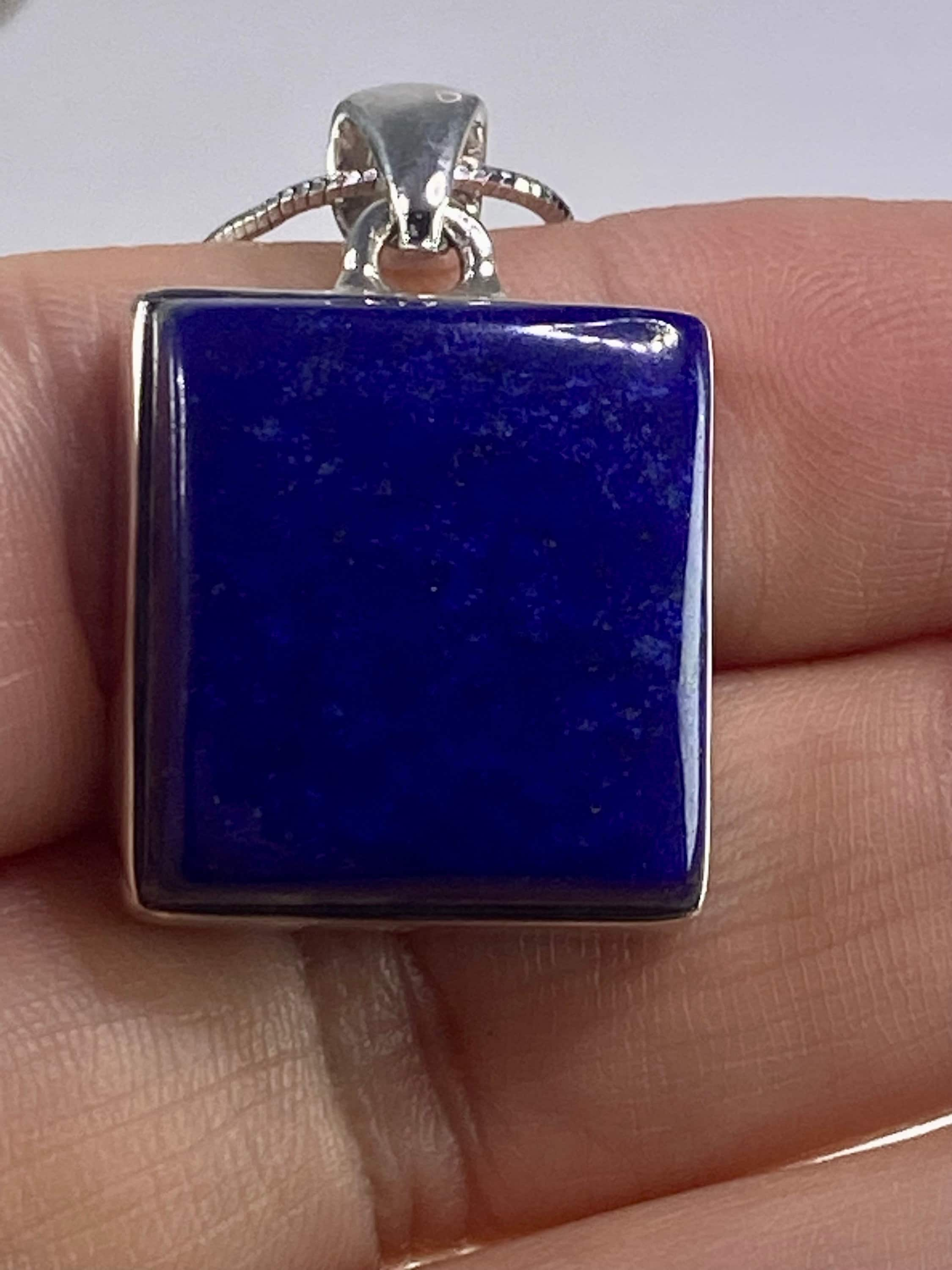 Lapis Lazuli(A+) 925 Silver Pendant (UV2625)