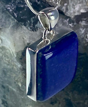 Lapis Lazuli(A+) 925 Silver Pendant (UV2625)