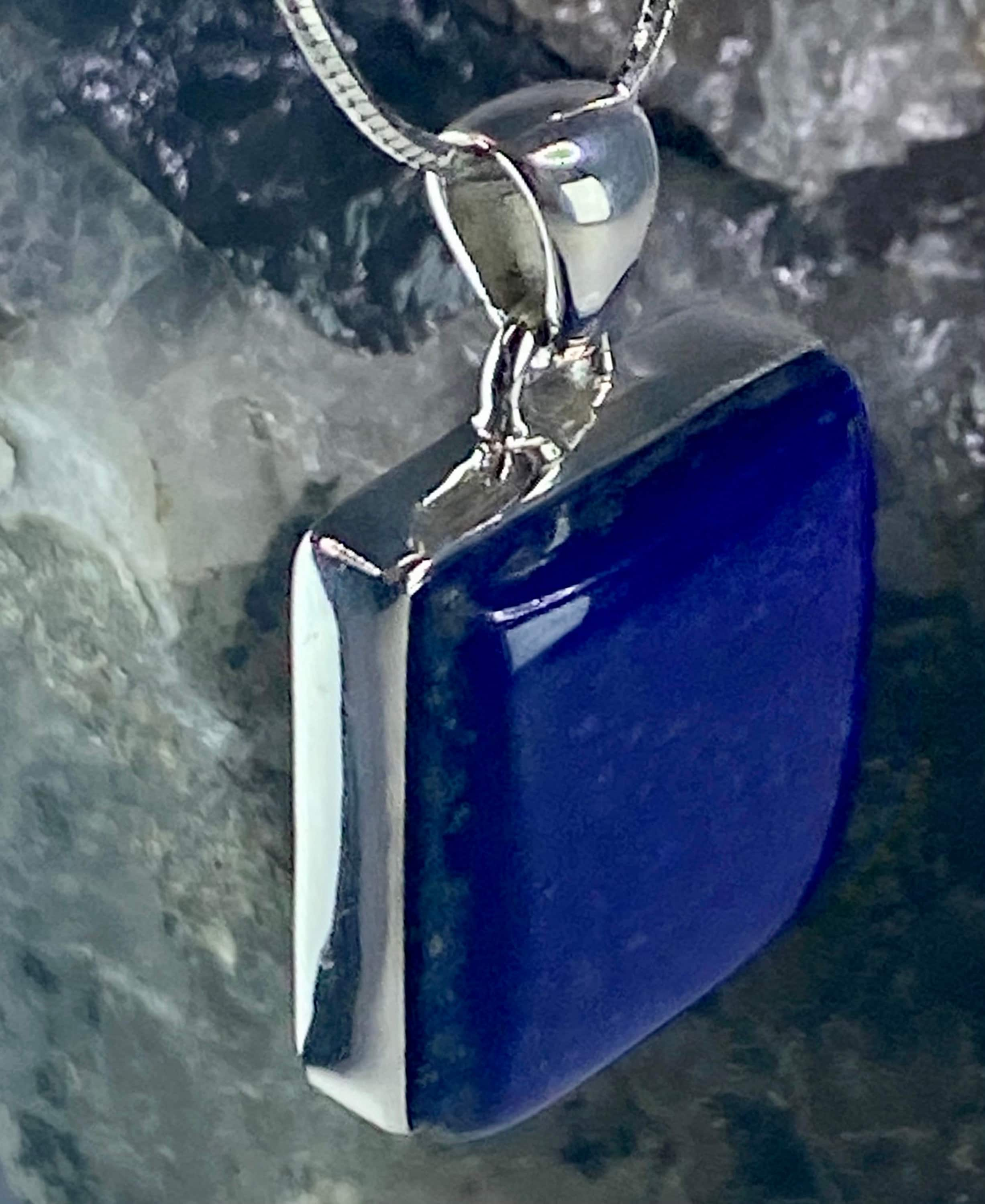 Lapis Lazuli(A+) 925 Silver Pendant (UV2625)