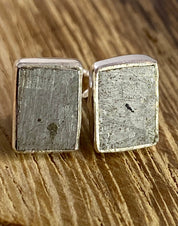 MUONIONALUSTA meteorite sweden sterling sliver studs (UV115)