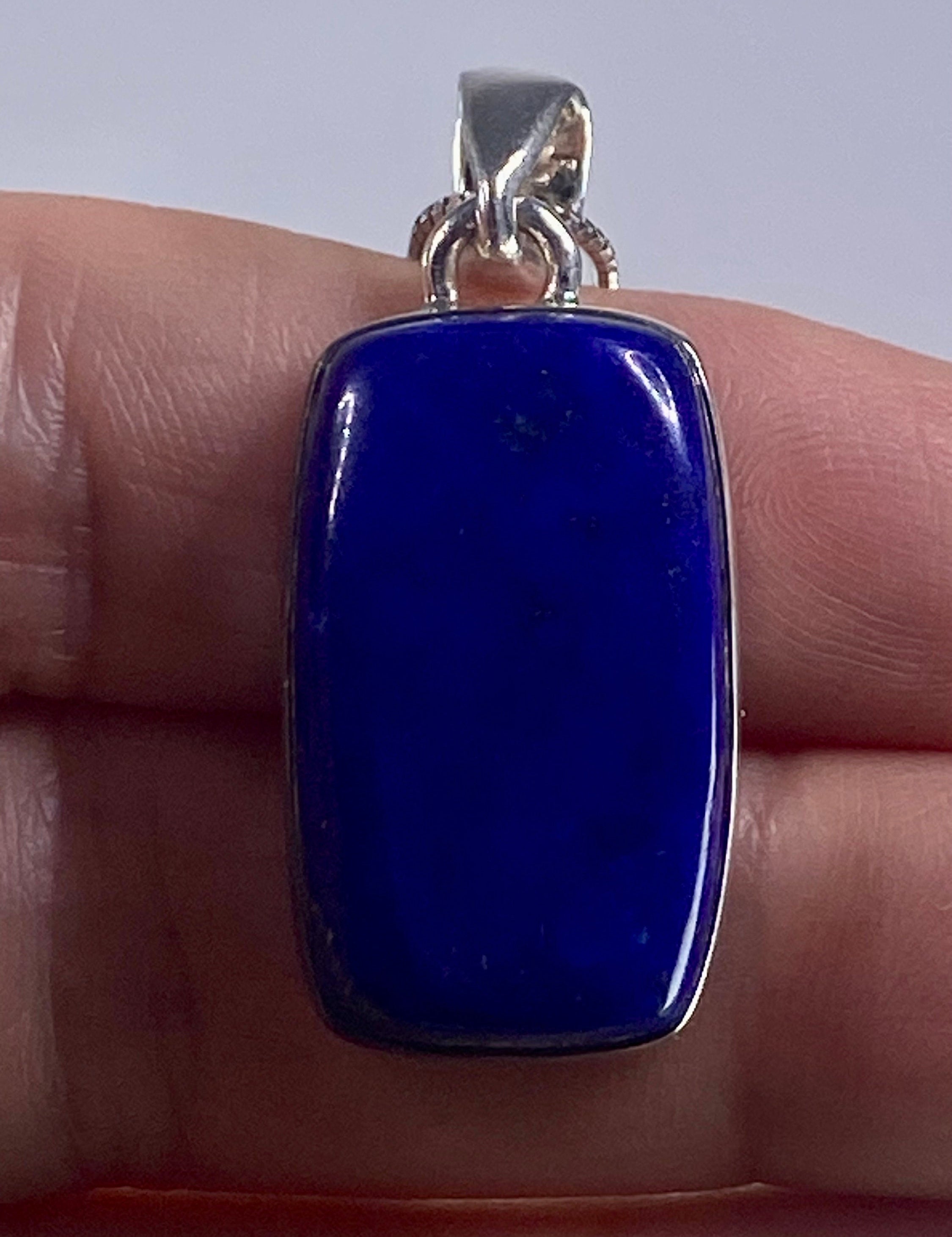 Lapis Lazuli(A+) 925 Silver Pendant (UV2519)