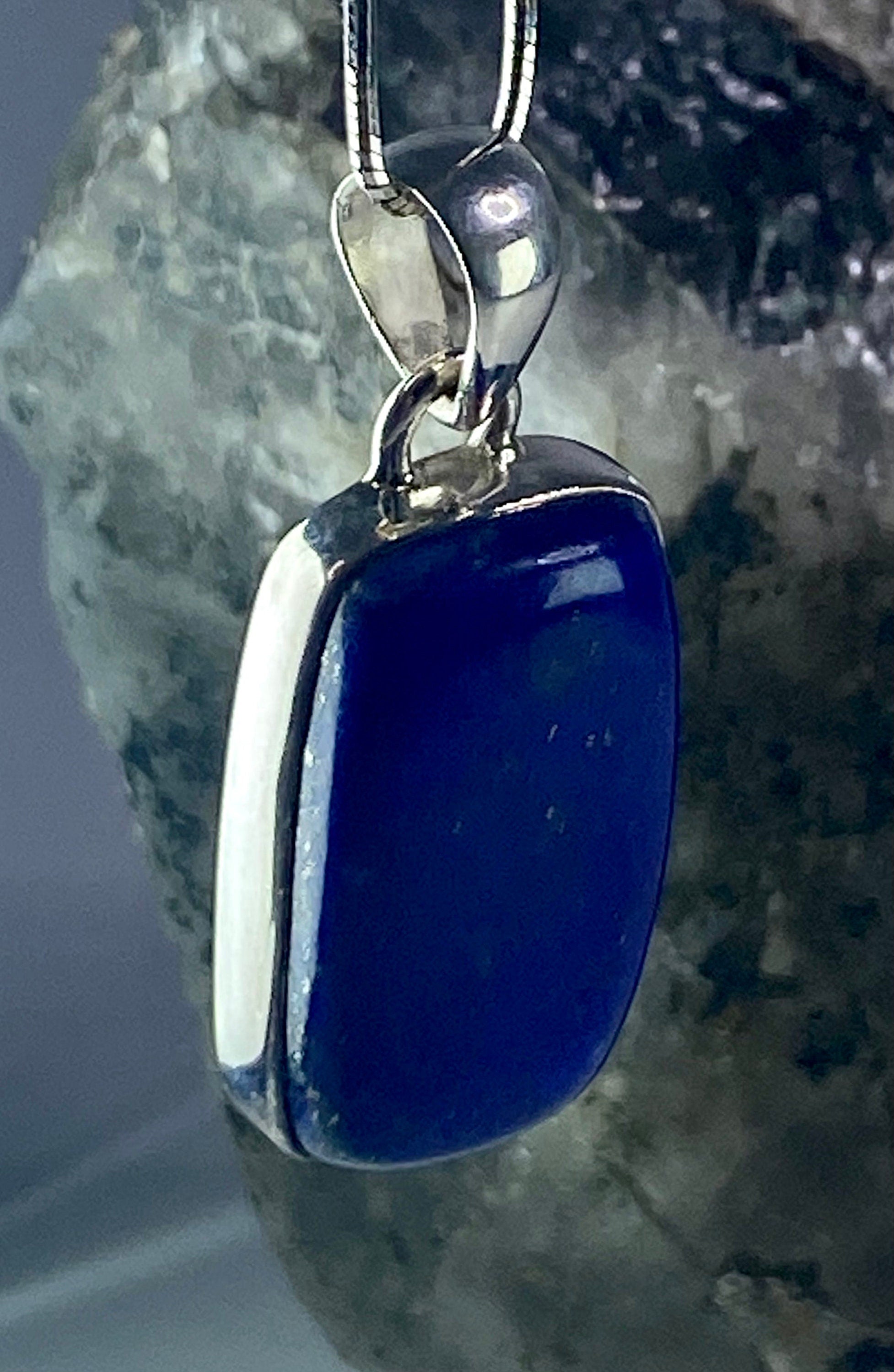 Lapis Lazuli(A+) 925 Silver Pendant (UV2519)