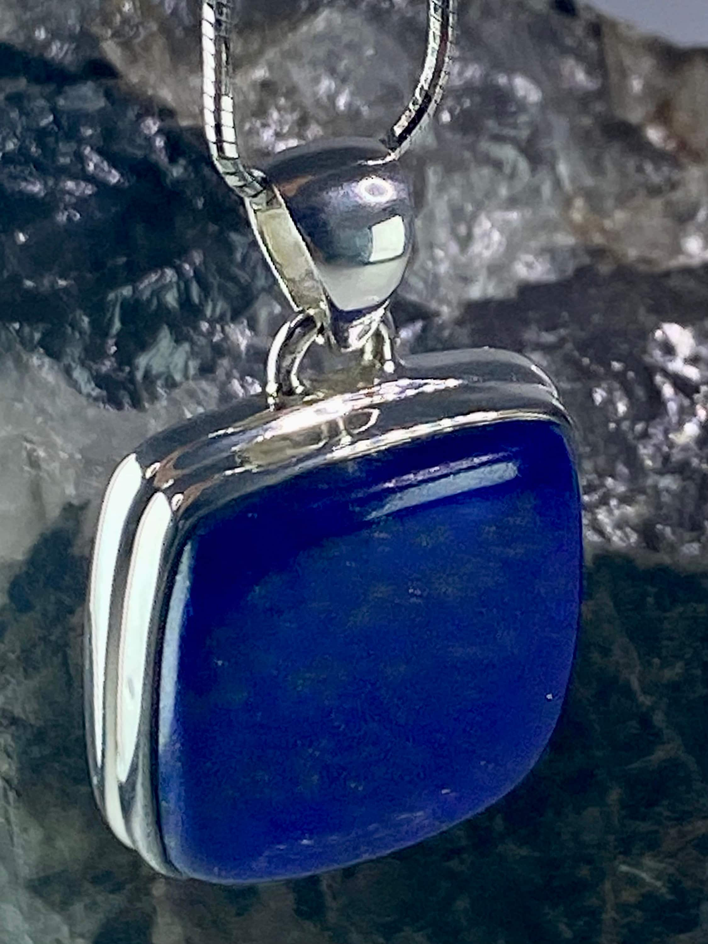 Lapis Lazuli(A+) 925 Silver Pendant (UV2531)