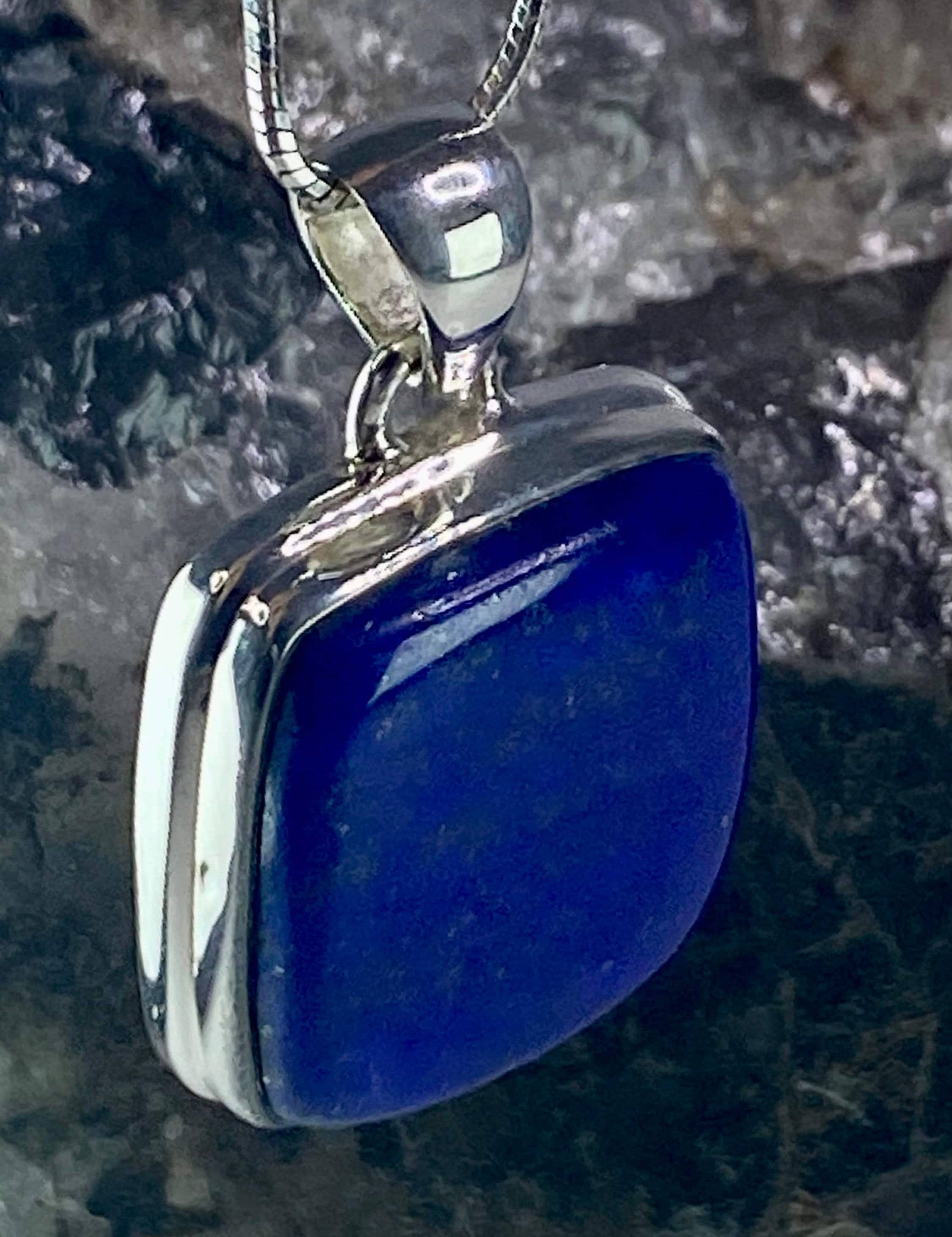 Lapis Lazuli(A+) 925 Silver Pendant (UV2531)