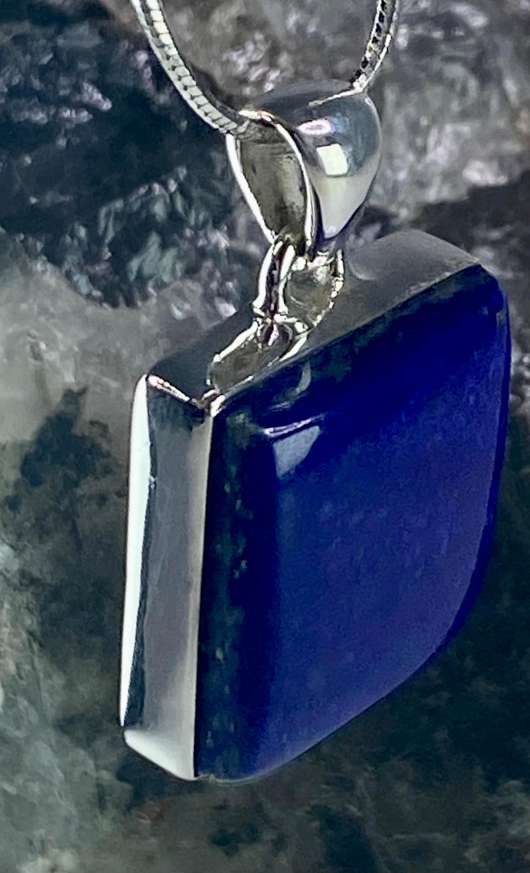 Lapis Lazuli(A+) 925 Silver Pendant (UV2625)