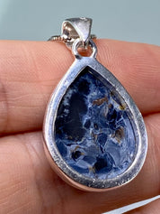 Pietersite Sterling Silver Teardrop Pendant