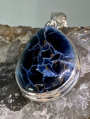 Pietersite Sterling Silver Teardrop Pendant