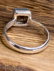 Smoky Quartz and Sterling Silver Ring (UV)