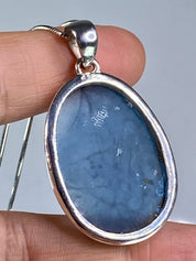 Ancient Roman Glass and Silver Pendant