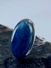 Malgache Neon Blue Apatite Ring(UV502)