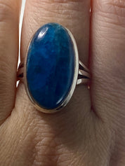 Malgache Neon Blue Apatite Ring(UV502)