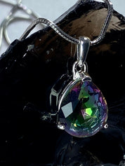 Mystic Topaz and Silver Pendant