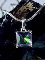 Mystic Topaz and Silver Pendant