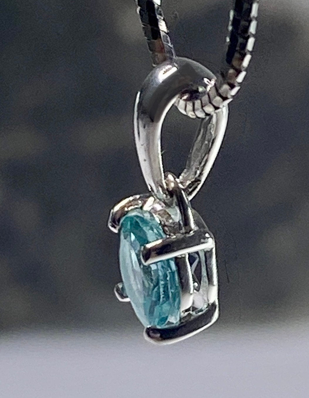 Neon Blue Apatite Pendant and Silver Pendant