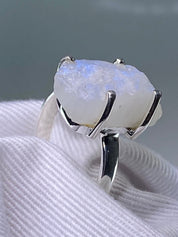 RAINBOW MOONSTONE ROUGH ring