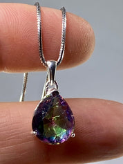 Mystic Topaz and Silver Pendant