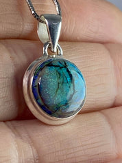 Sterling (Monarch) Opal and Silver Pendant