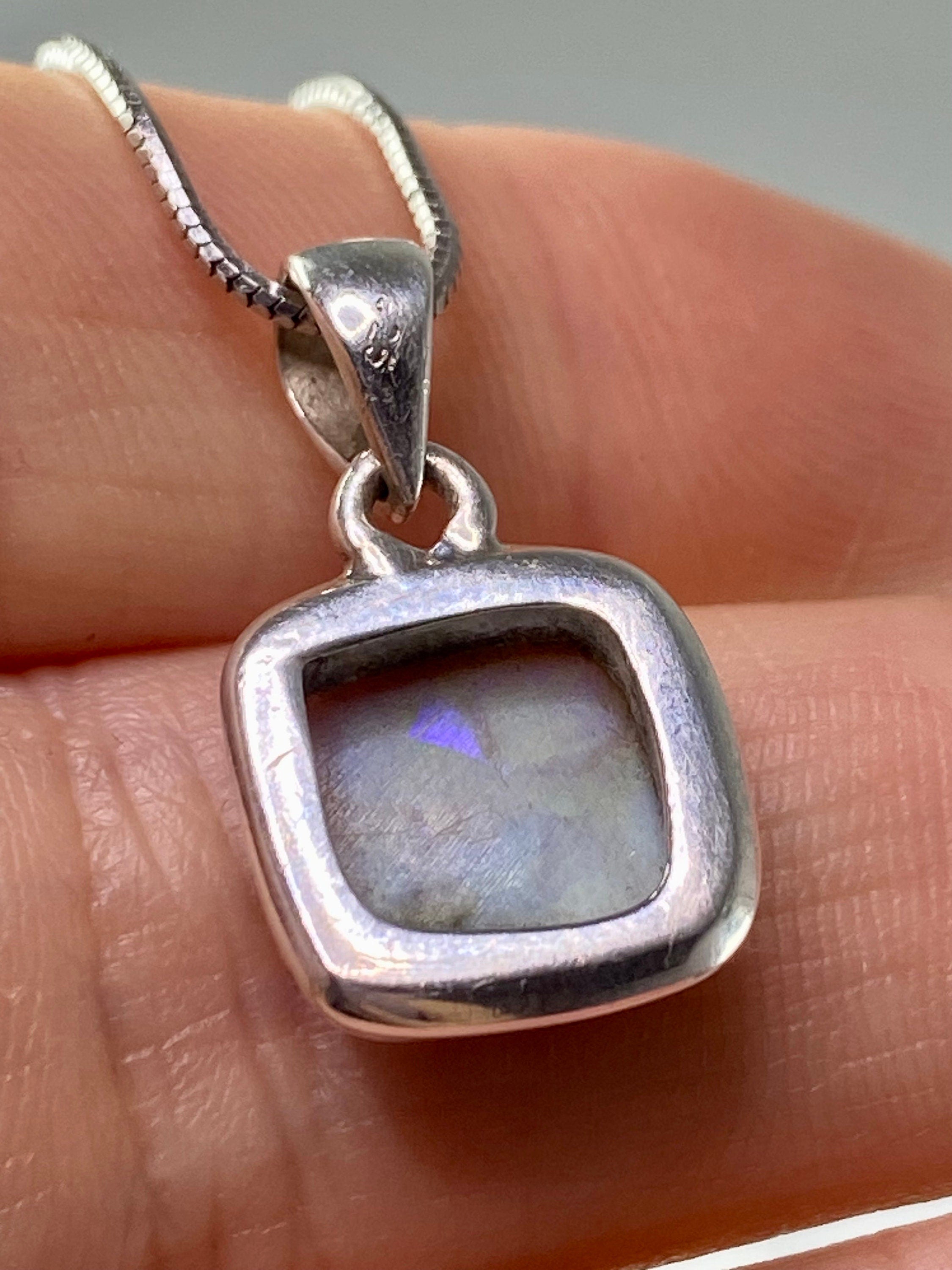 Sterling (Monarch) Opal and Silver Pendant