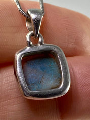 Sterling (Monarch) Opal and Silver Pendant