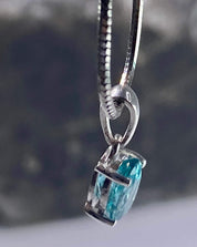 Neon Blue Apatite Pendant and Silver Pendant