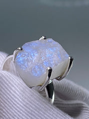 RAINBOW MOONSTONE ROUGH ring