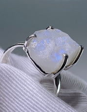 RAINBOW MOONSTONE ROUGH ring