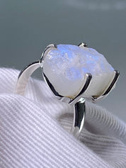 RAINBOW MOONSTONE ROUGH ring