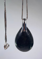 Shungite Sterling Silver Pendant (AEX1)