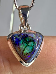 Sterling (Monarch) Opal and Silver Pendant