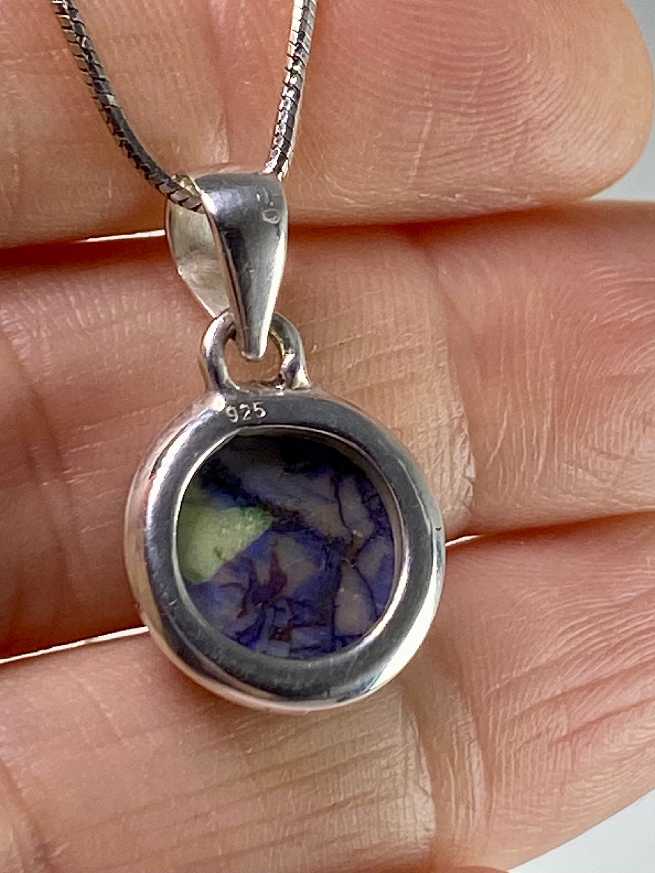 Sterling (Monarch) Opal and Silver Pendant