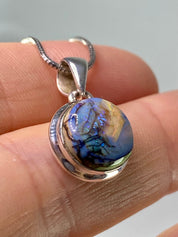 Sterling (Monarch) Opal and Silver Pendant