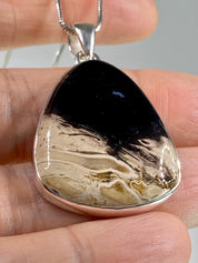 Petrified Palm Wood Silver Pendant