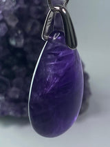 Amethyst Teardrop Pendant and Chain