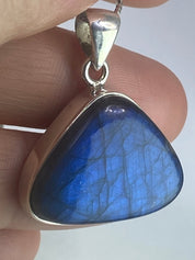 Blue Labradorite 925 Silver Pendant (M03)