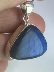 Blue Labradorite 925 Silver Pendant (M03)