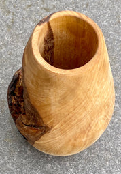 Solid Oak Wood Vase