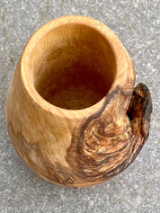 Solid Oak Wood Vase