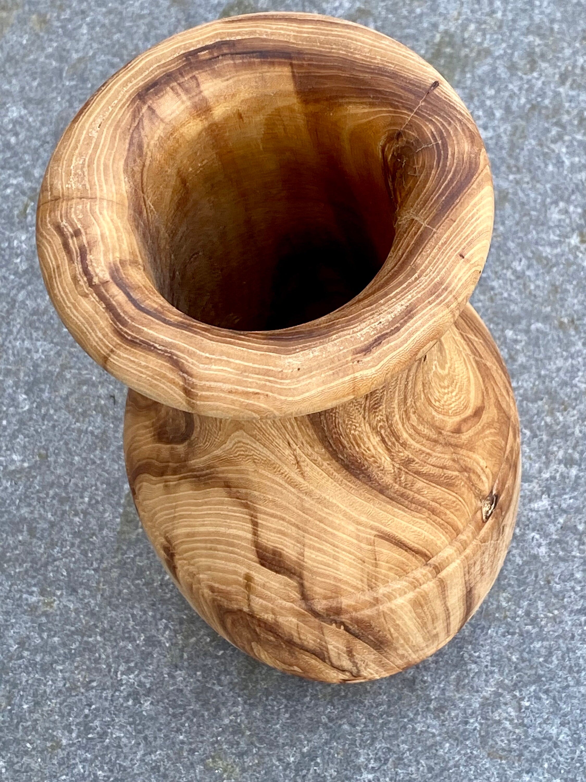 Solid Scandinavian Ash Wood Vase