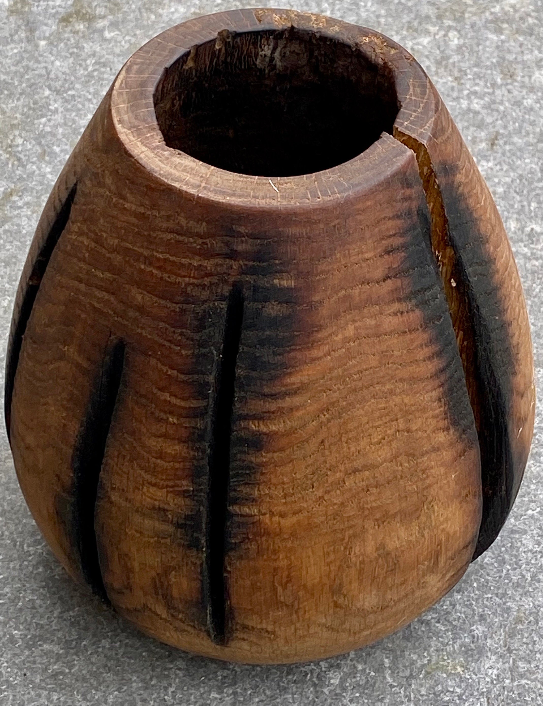 Oak Wood Vase