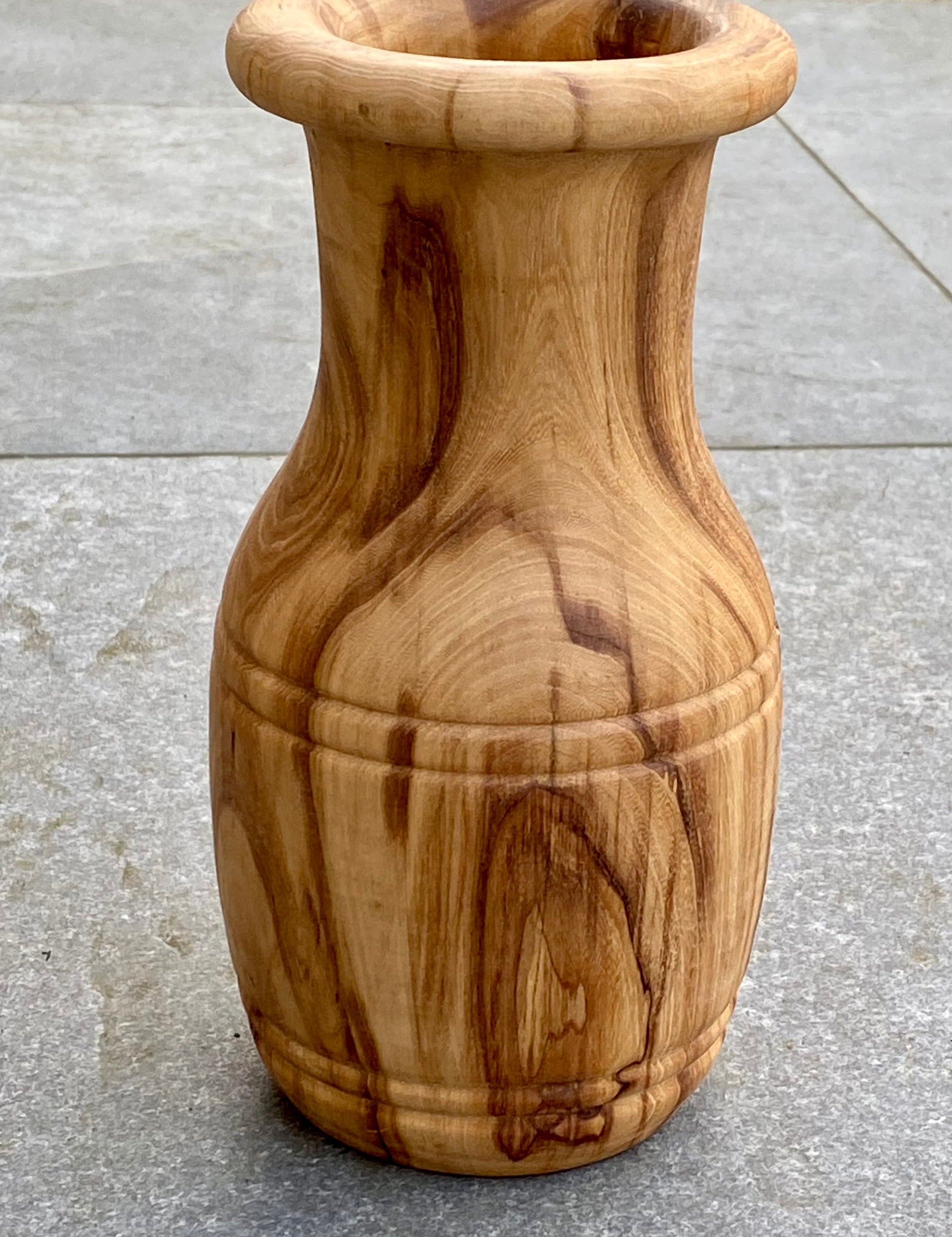 Solid Scandinavian Ash Wood Vase