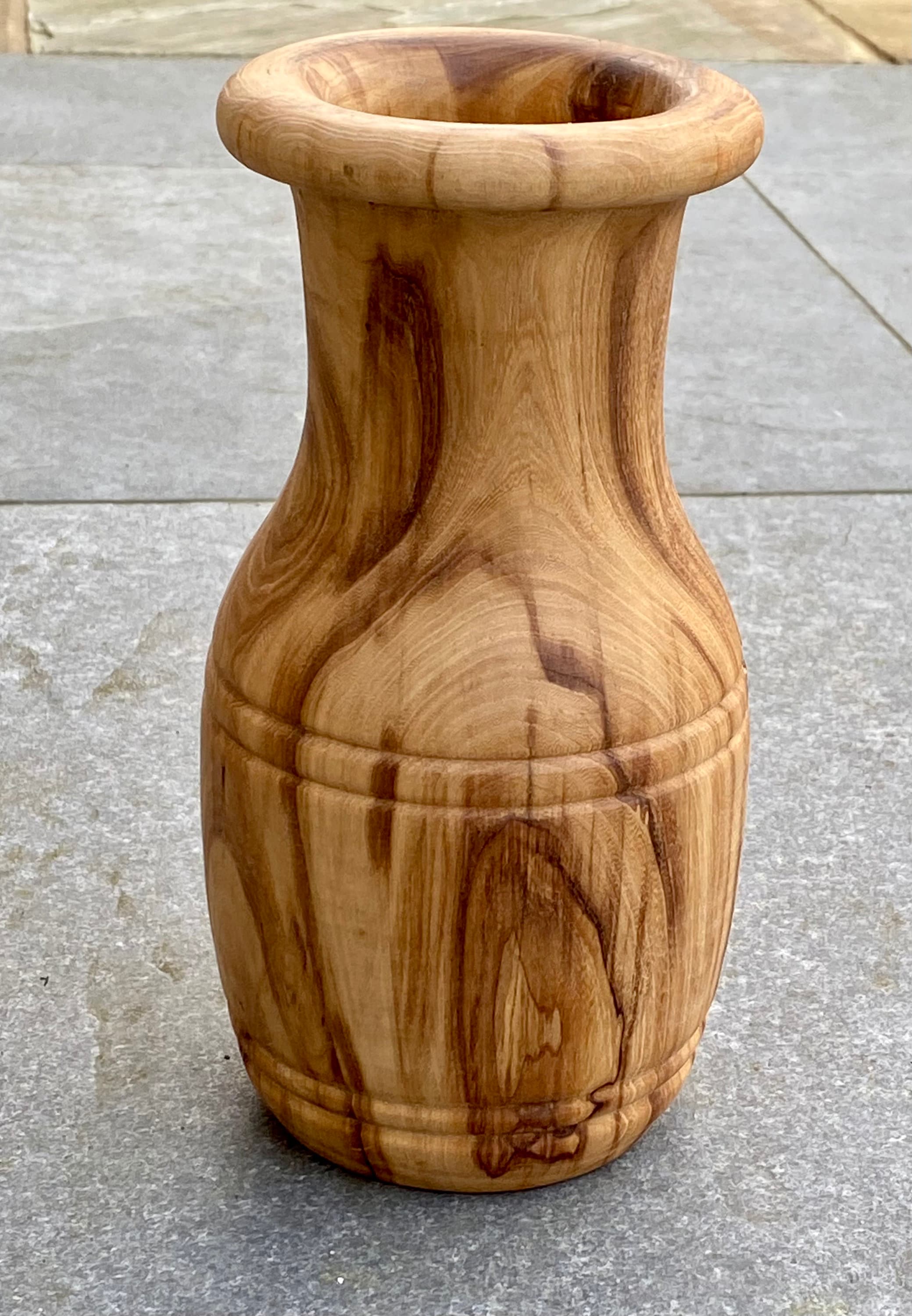 Solid Scandinavian Ash Wood Vase