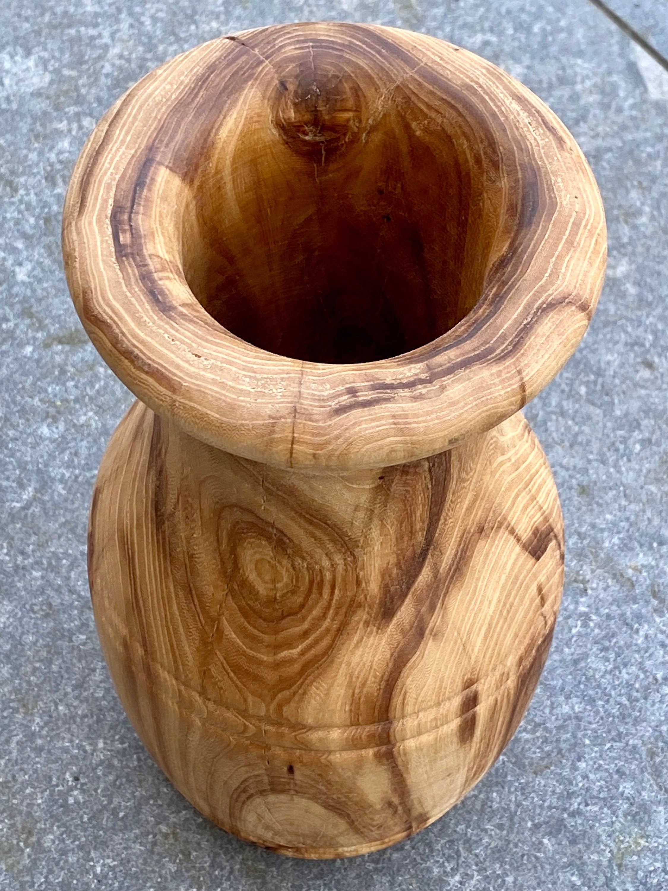 Scandinavian Ash Wood Vase