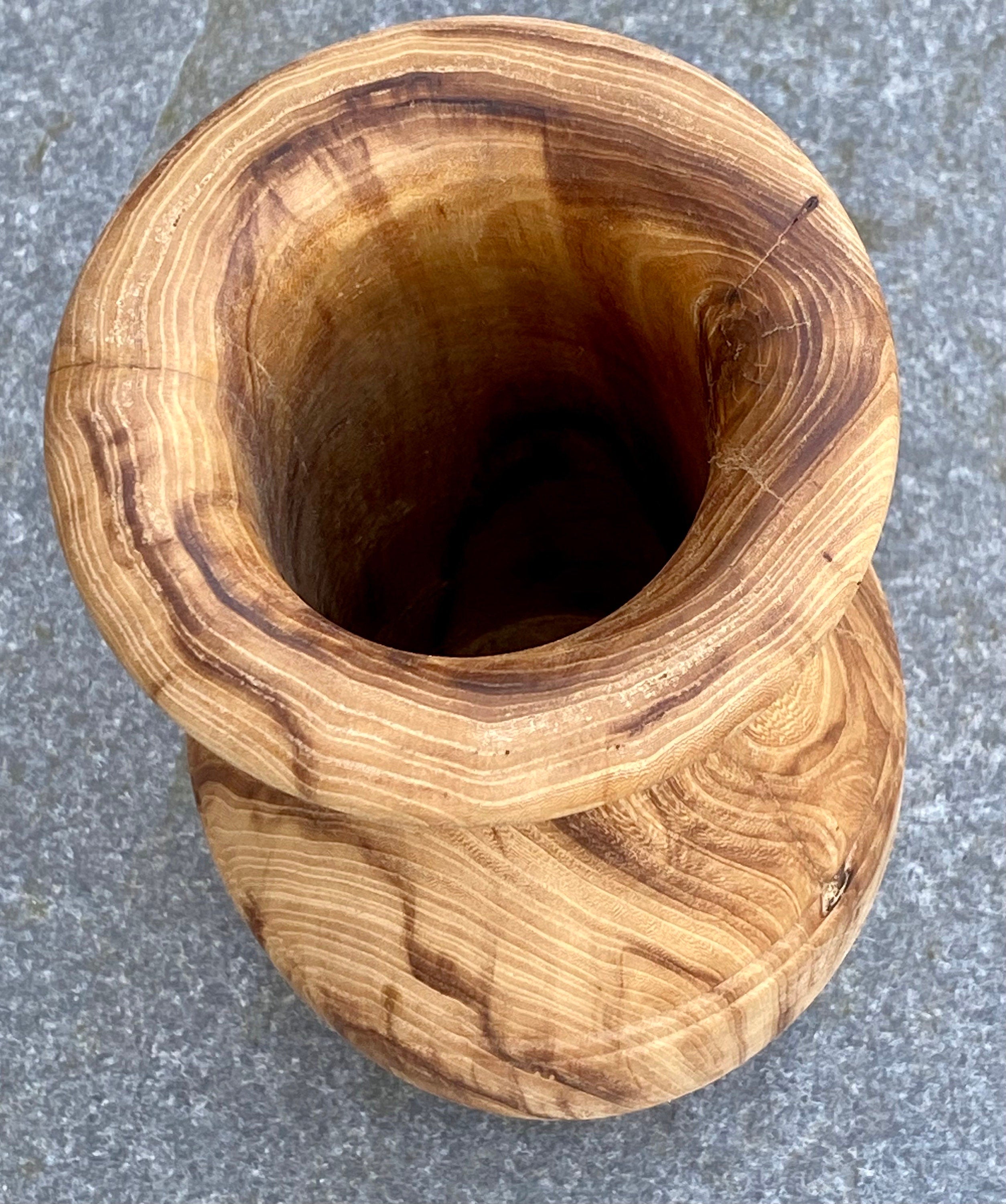 Scandinavian Ash Wood Vase