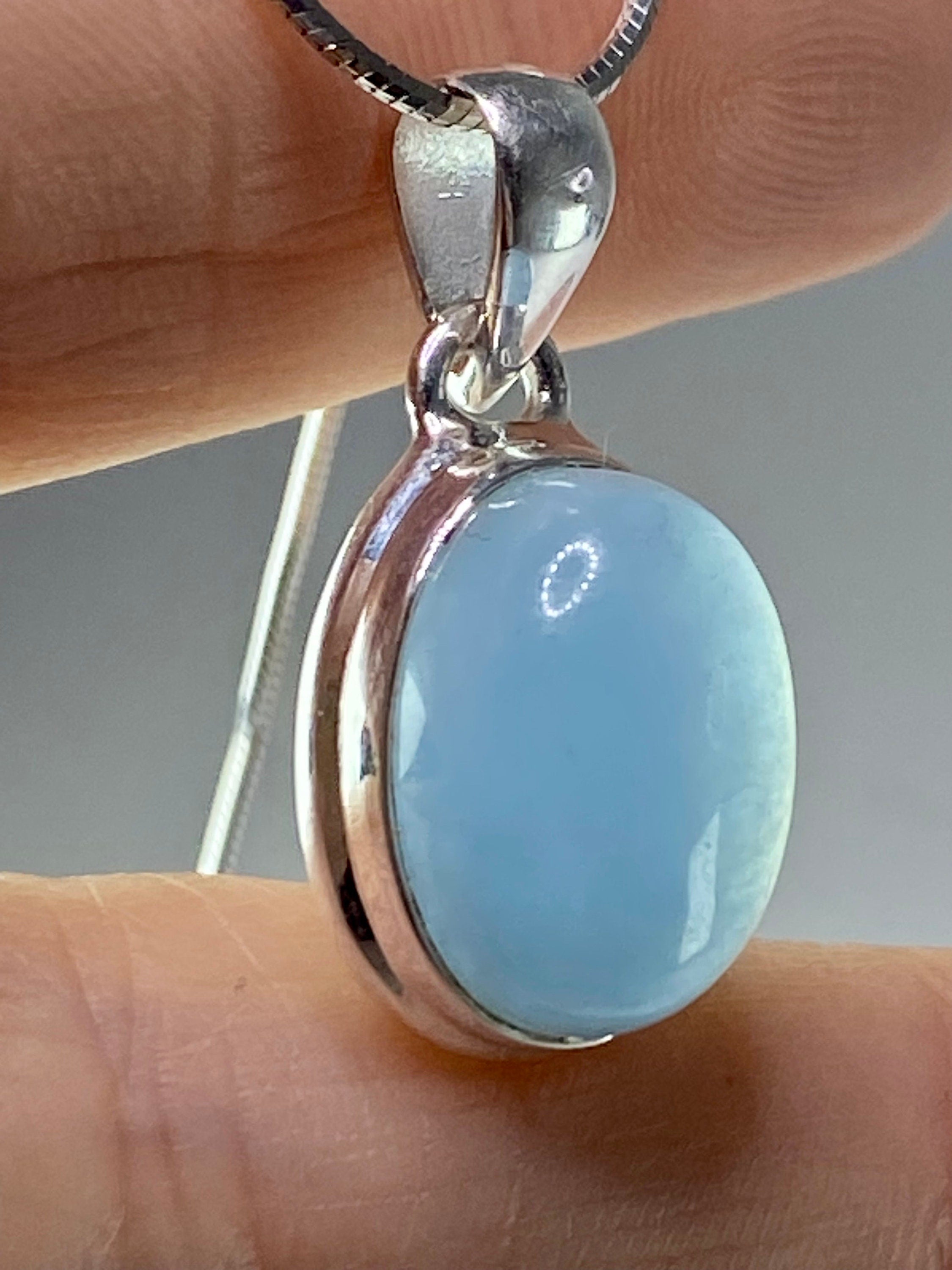 Aquamarine and Silver Pendant