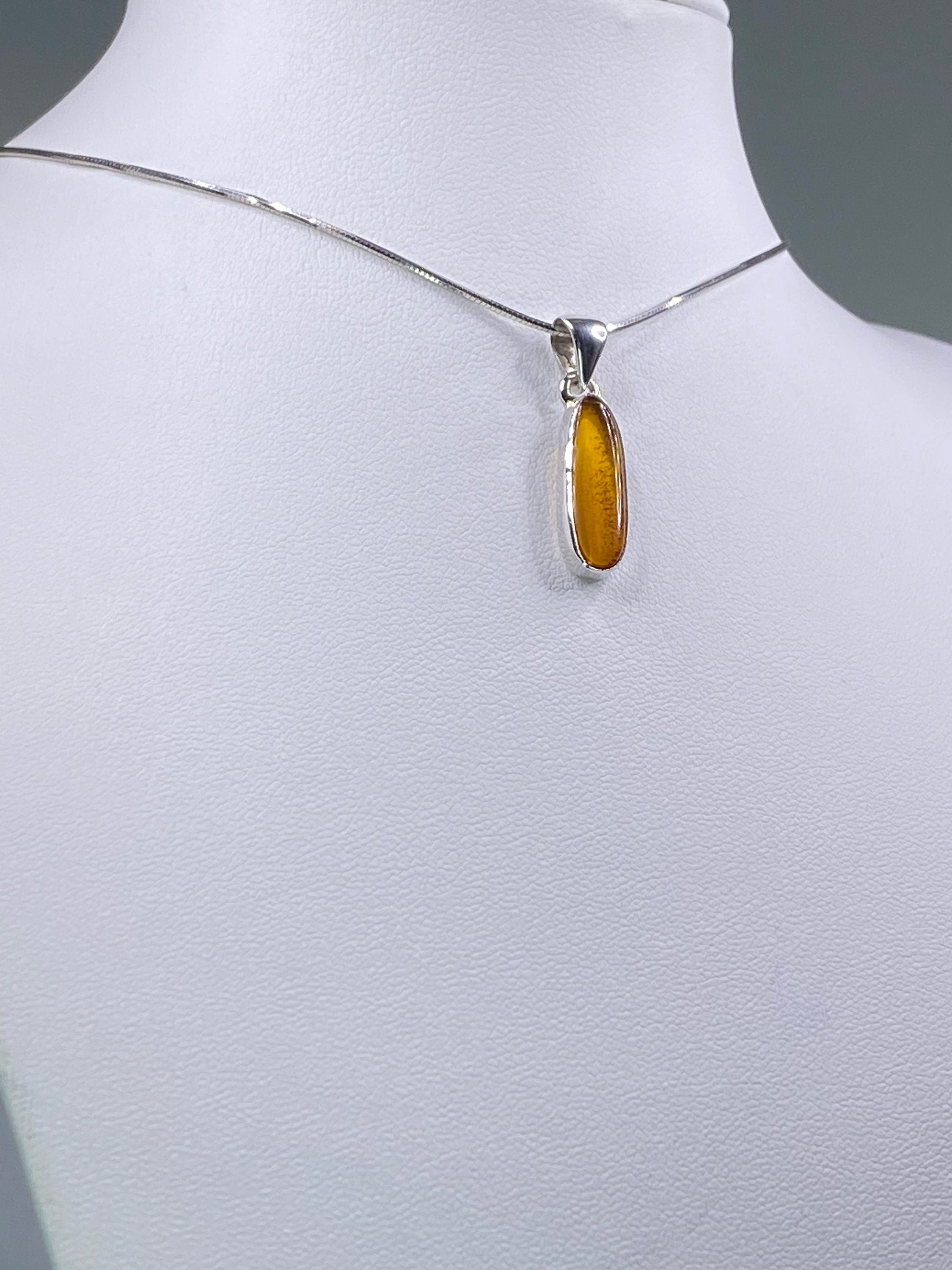 Baltic Amber Sterling Silver Pendant