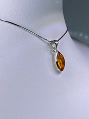 Baltic Amber Sterling Silver Pendant