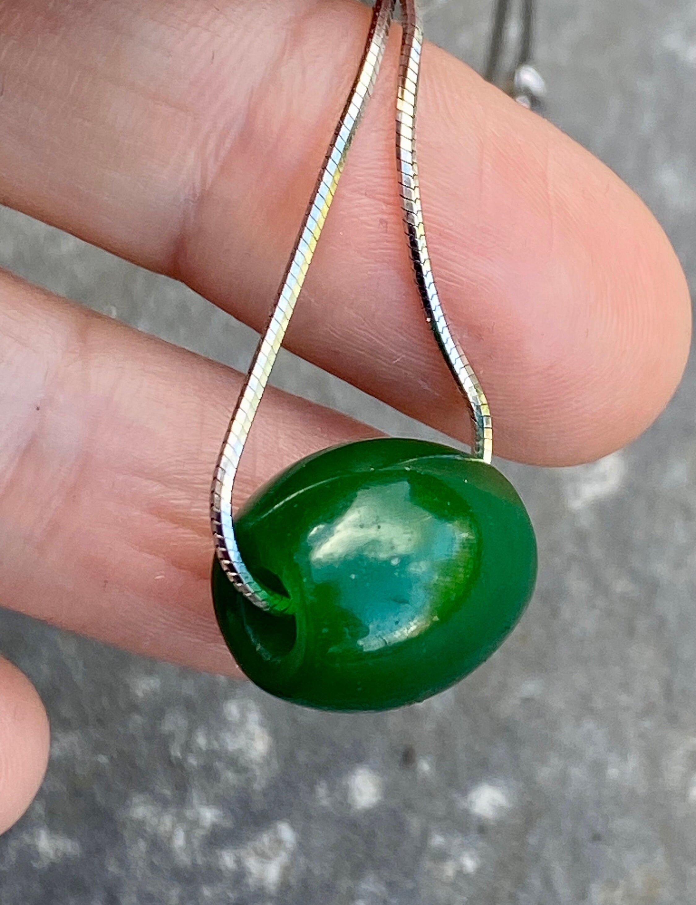 Natural Green Jade Pendant